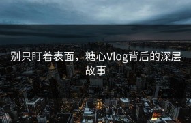 别只盯着表面，糖心Vlog背后的深层故事
