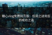 糖心vlog免费网页版：低调之谜背后的成功之道
