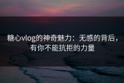 糖心vlog的神奇魅力：无感的背后，有你不能抗拒的力量