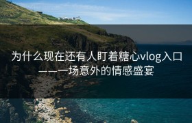 为什么现在还有人盯着糖心vlog入口——一场意外的情感盛宴