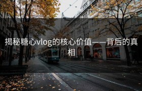 揭秘糖心vlog的核心价值——背后的真相