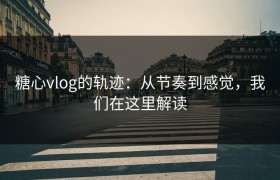 糖心vlog的轨迹：从节奏到感觉，我们在这里解读