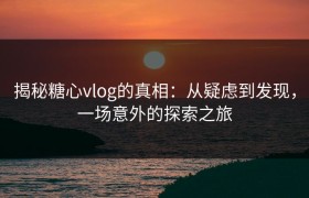 揭秘糖心vlog的真相：从疑虑到发现，一场意外的探索之旅