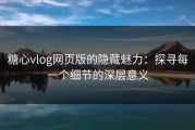 糖心vlog网页版的隐藏魅力：探寻每一个细节的深层意义
