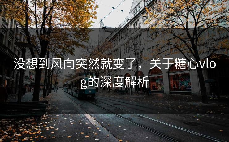 没想到风向突然就变了,关于糖心vlog的深度解析 没想到风向突然就变了,关于糖心vlog的深度解析