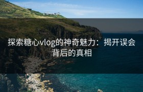 探索糖心vlog的神奇魅力：揭开误会背后的真相