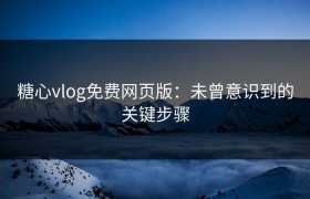 糖心vlog免费网页版：未曾意识到的关键步骤