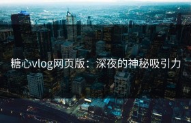 糖心vlog网页版：深夜的神秘吸引力