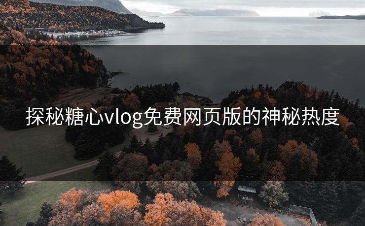 探秘糖心vlog免费网页版的神秘热度